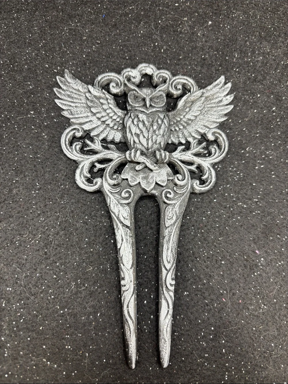 Majestic Owl Hair Fork